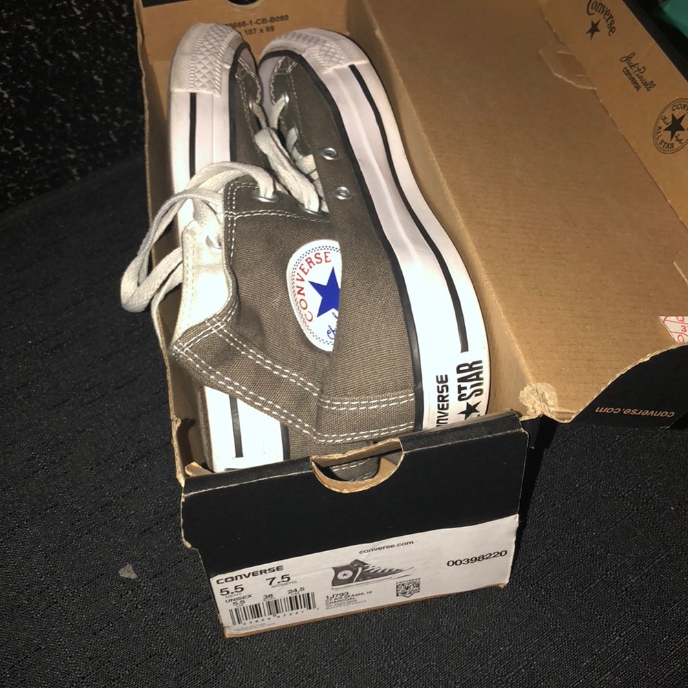 Gray Hightop Converse